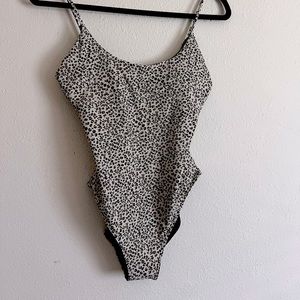 Leopard one piece swimsuit